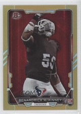 2015 Bowman Rookies Gold Rainbow Foil 43/399 Benardrick McKinney #15 2x3