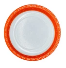 PYREX PIE FLAN QUICHE DISH VINTAGE 1970's ORANGE & WHITE CROWN 22.5cm AS NEW