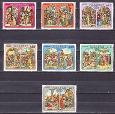 PA PARAGUAY 1244-1250 EASTER PAINTINGS POSTAGE