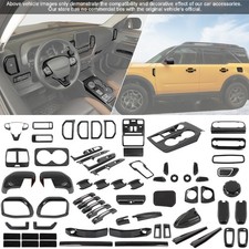 For Ford Bronco Sport 2021 Carbon Interior Exterior Trim Dash Full Decor Covers