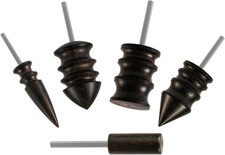 4Pcs Leather Burnisher Bits for Rotary Tool, 4 Styles Leather Burnishing Tool Ti