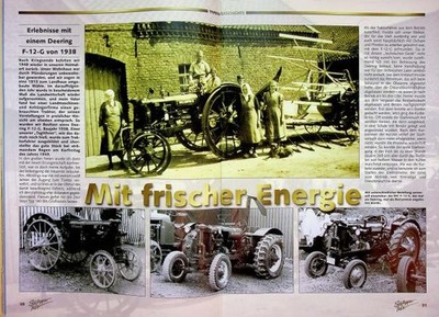 Schlepper Post 06/2003 Deering F-12-G in einer seltenen Vorstellung auf 3 Seiten