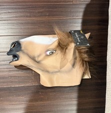Spirit Halloween Brown Horse Mask Costume Accessory