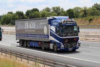 LKW Foto Volvo FH Planensattelzug Deutschland blau CB TRANSPORT #l7ab