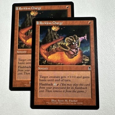 [X2] Reckless Charge - Regular #215 LP Odyssey MTG