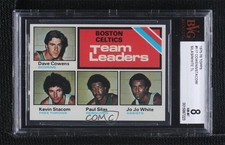 1975 Topps Team Leaders Dave Cowens Kevin Stacom Paul Silas Jo White BVG 8 0q3