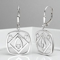 OhrhäNger 925 Sterling Silber 6 Zirkonia Ohrringe Boutons Silberohrringe