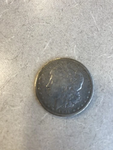 Morgan Silver Dollar 1881 $1 Coin Circulated 0.9 Fineness Uncertified US Mint