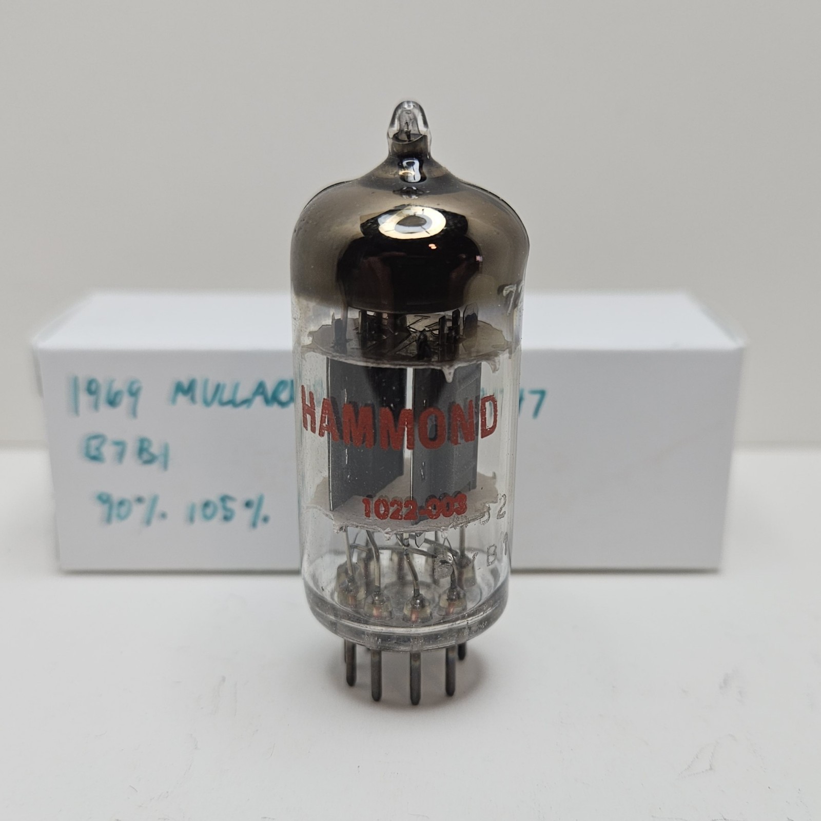 Vintage 1967 Mullard 12DW7 7247 Tube *TESTS VERY STRONG* Blackburn