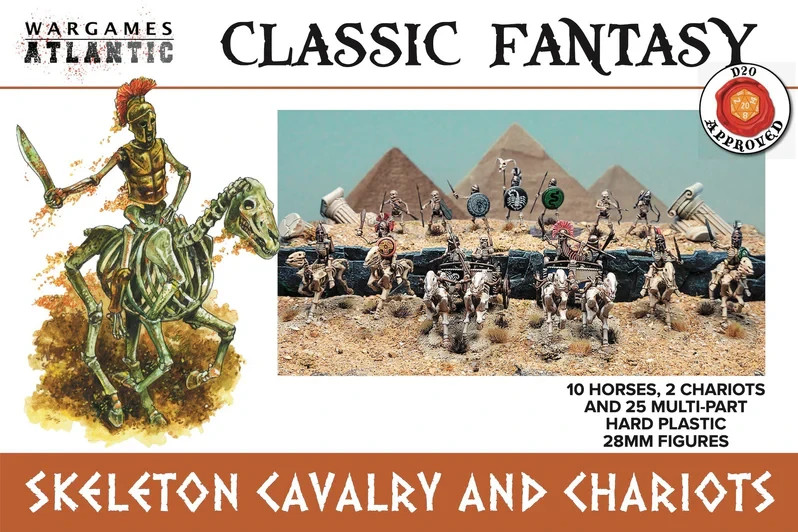Skeleton Cavalry and Chariots - Classic Fantasy - Brand New - Wargames Atlantic