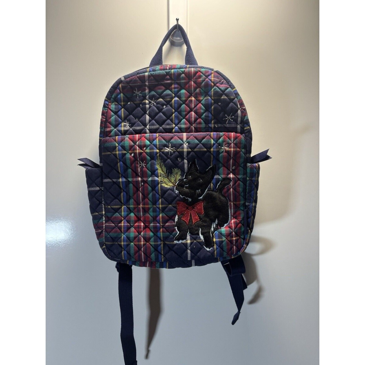 Vera Bradley Scottie Dog Small Backpack Tartan Plaid NWT 