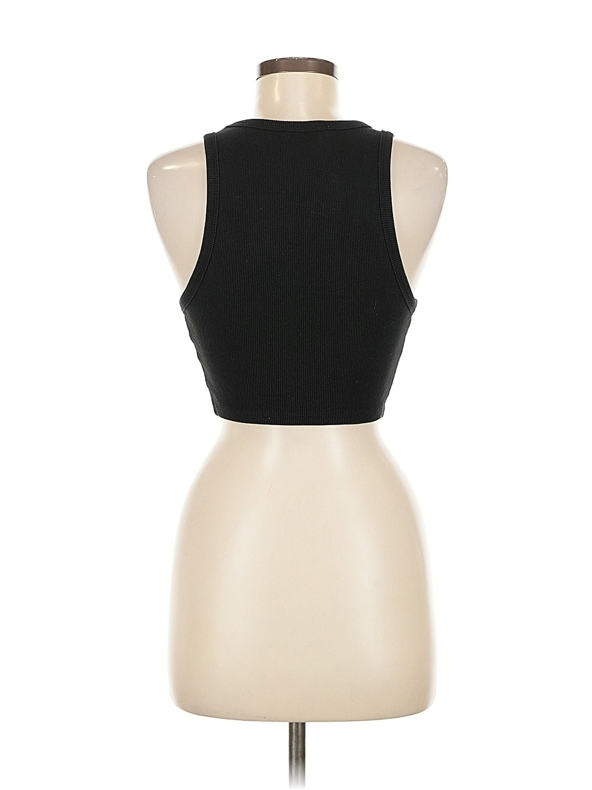 Zara Women Black Tank Top M thumbnail 2