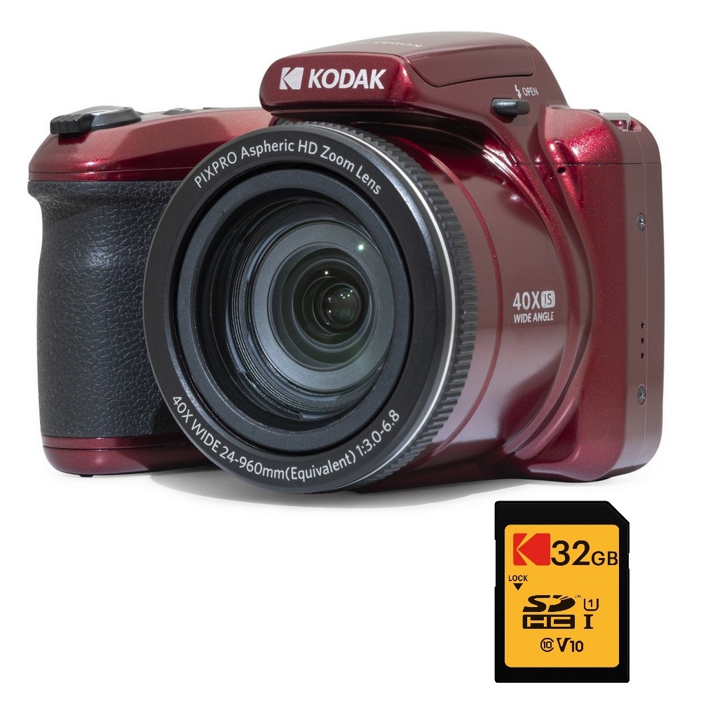 Kodak Pixpro AZ405 bridge numérique objectif grand angle avec carte mémoire