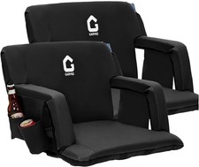 Stadium Seat 2Pack 20"Wide Bleacher Chair,6reclining positions,Folding portable