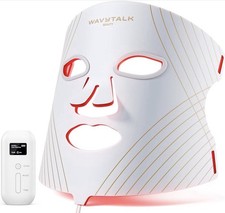 wavytalk Red Light Therapy Mask for Face, Glow Time LED Face Mask Light NEW OPEN