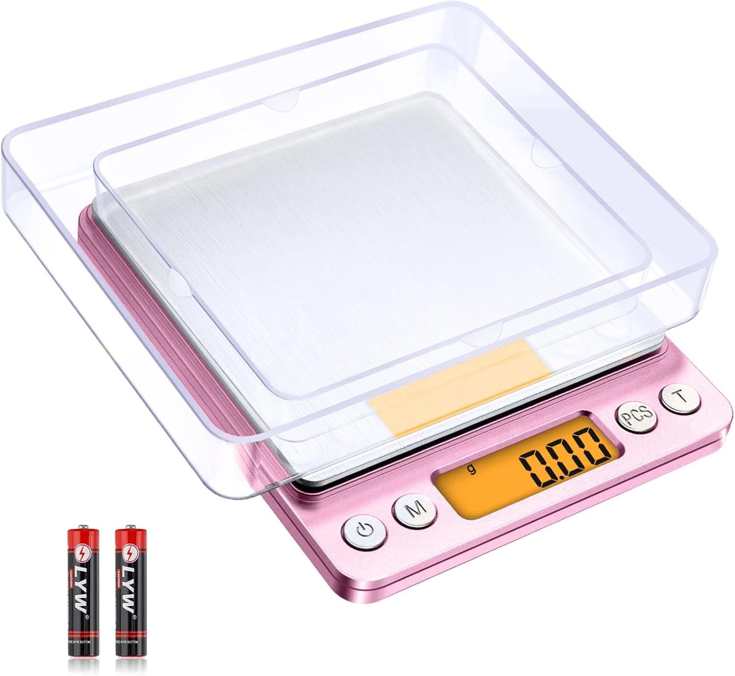 Precision Kitchen Jewerly pink Scale 500GLCD Display,Multifunctional Gram