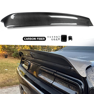 Carbon Fiber  Trunk Spoiler Wing Fits 2015-23 Dodge Challenger SRT Hellcat Style