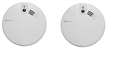 Doppelpack Kidde Firex KF20 netzbetriebener optischer Rauchmelder mit 9V Backup