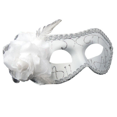 Weiße Blume venezianisch Party Ball Kostüm Maskerade Maske Kostüm Abschlussball