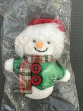 1996 Vintage Avon Winter Snowman Christmas Plush Pin