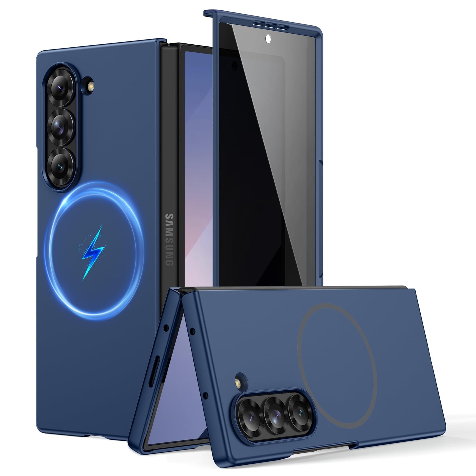 Coque Galaxy Z Fold 6 mince protection antichoc magnétique pour chargeur sans fil