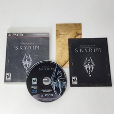 The Elder Scrolls V: Skyrim PlayStation 3 PS3 GOOD W/MANUAL/MAP, DISC NEAR MINT!