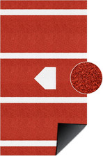 Baseball Batting Mat Hitting Mat Turf with Batters Box and Home Plate for Outdoo