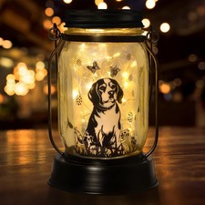 MARCHIORI Solar Lantern Beagle, Beagle Lovers Gift, Gifts for Mom, Grandma