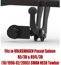 Tow Bar For Vw Passat Saloon B53b B5fl3b 1996-2005 7 Pin Kit - V115
