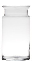 Inna-Glas Blumenvase Glas Hanna Earth, Klar, 29,5Cm, Ø15Cm