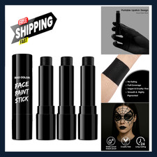 Face Body Paint Stick Set 3 Pieces Black Non-Toxic Hypoallergenic for Adults