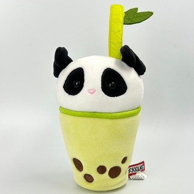 Douglas Cuddle Toys Panda Bubble Boba Tea Plush Green 9'' Mini Stuffed Animal