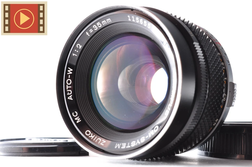 🎦 Objectif Olympus Zuiko MC Auto-W 35mm F/2 Wide Angle OM #115655 JP - Photo 1/4