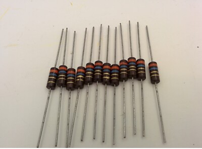 CARBON COMP RESISTORS, 36 OHMS, 5%, 1 WATT (LOT OF 12) NNB