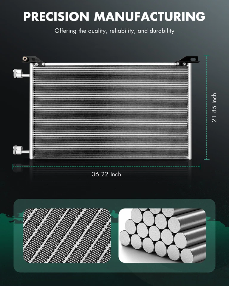 AC Condenser Fits 4953 for 2000-2014 Chevrolet Tahoe 1999-2013 GMC Sierra 1500 - Image 2 of 4