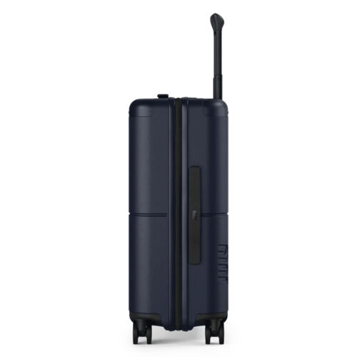 JULY Bagaglio Trasporto Classico Navy Hard Shell Silenzioso Ruote Telescopiche TSA Lucchetto - Foto 8 di 11