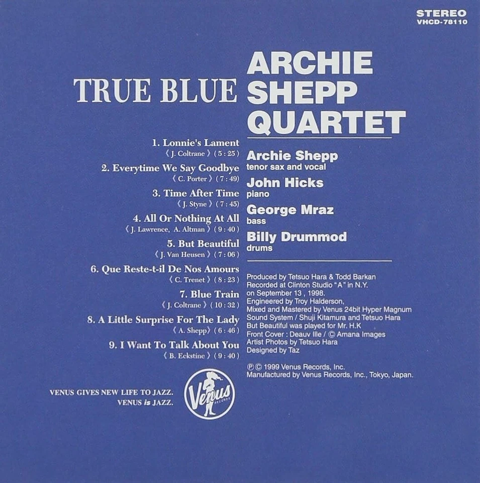 Archie Shepp Quartet Jazz CD "True Blue" Paper Sleeve From Japan NEW - Image 4 of 4