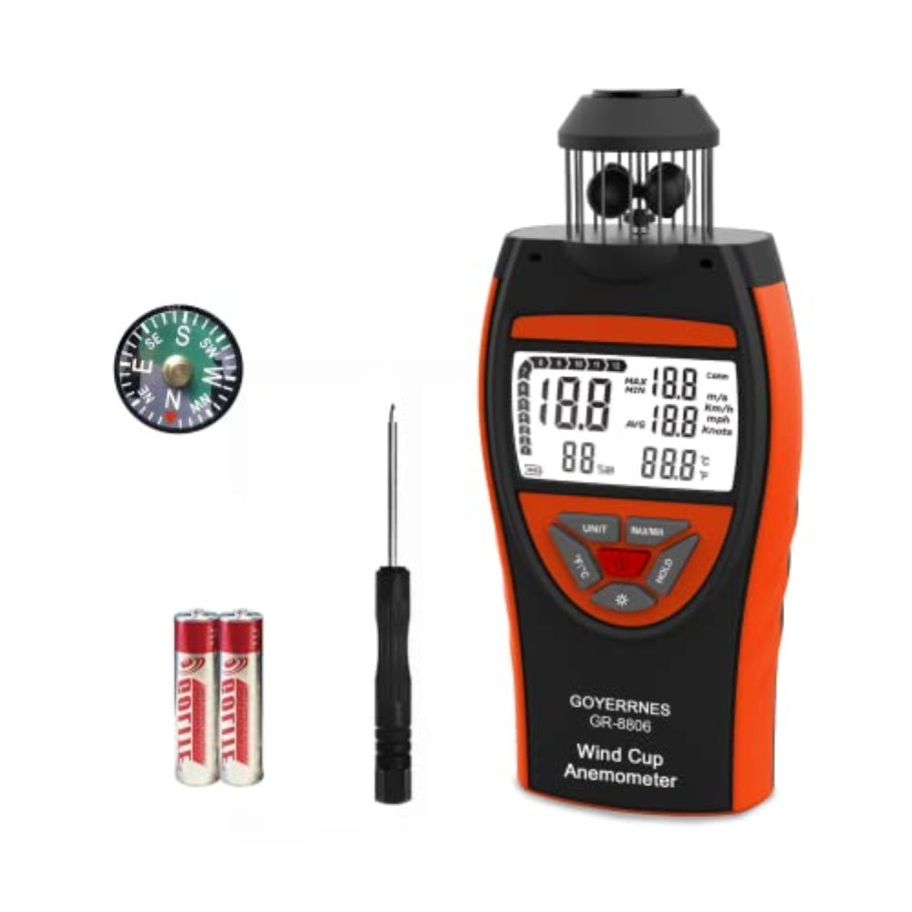 Anemometro digitale portatile, tester di velocitÃ  del vento GR-8806 Misura la v