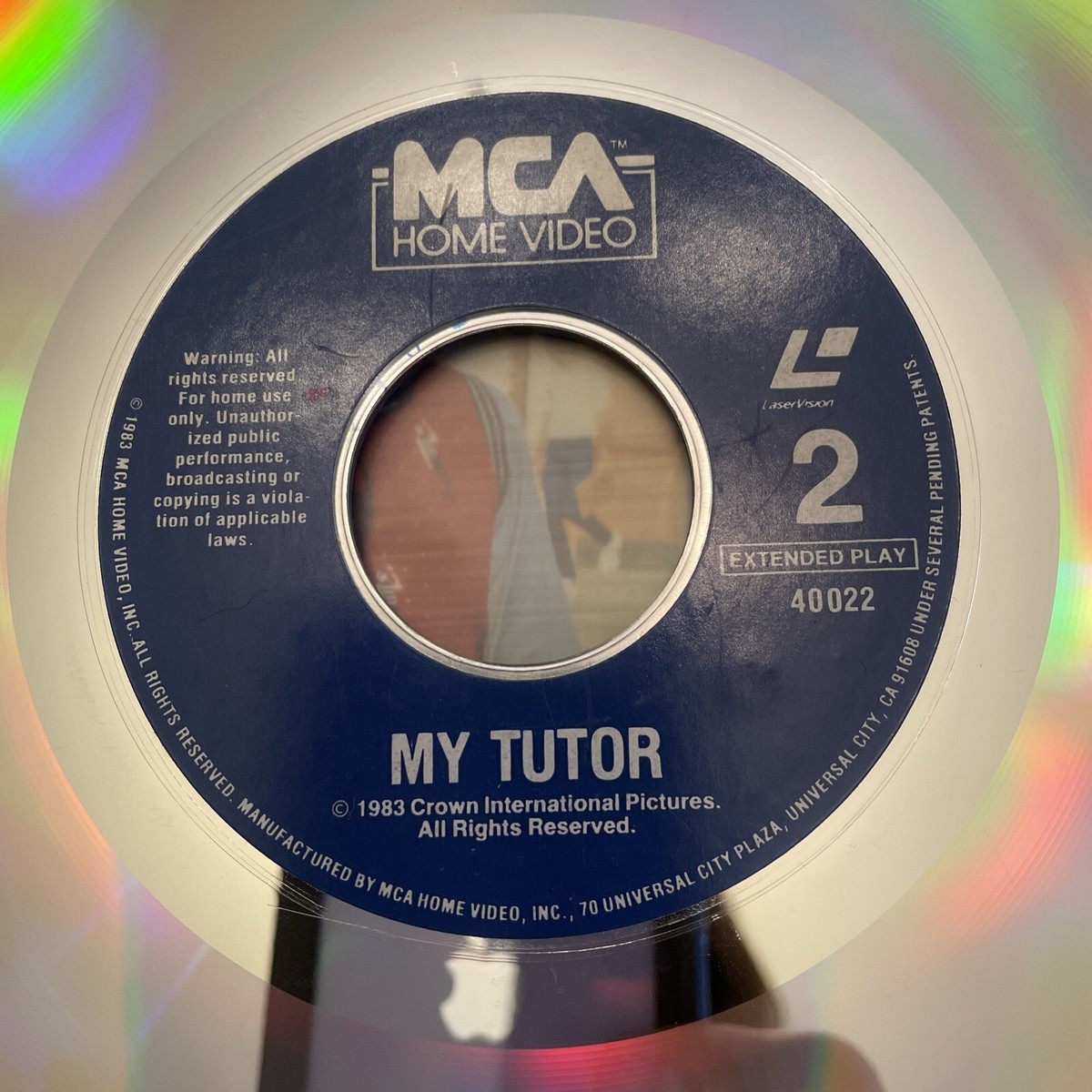My Tutor Caren Kaye Matt Lattanzi 1983 Laserdisc LD *NOT A DVD