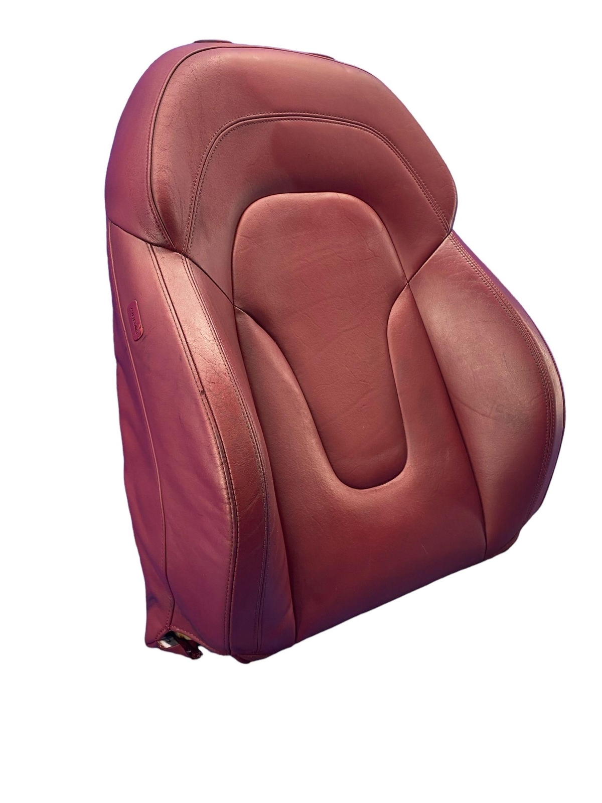 2011 2012 2013 AUDI R8 FRONT RIGHT UPPER SEAT CUSHION RED *WEAR*