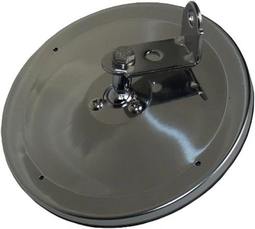 Velvac 708515 6" Center Mount Convex Mirror, Stainless Steel, 1 Pack