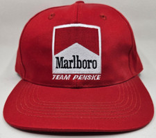 Vintage Racing Snapback Cap Rare Red with Embroidered Logo NEW AND UNUSED 
