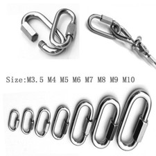 Quick Repair Link Chain Screw Rope Hook 3.5 4 5 6 7 8 9 10mm Lock Fastener