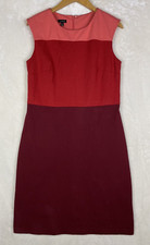 Talbots Dress Womens 6 Sheath Colorblock Seamed Career Professional Classic Work