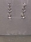LAST 1 *NEW* ZALES Jewelers Sterling Silver Lab Created White Sapphire Earrings — photo 2