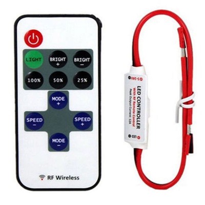 RF Controller Für Lichtstreifen Fernbedienung Controller Inline Mini Wireless