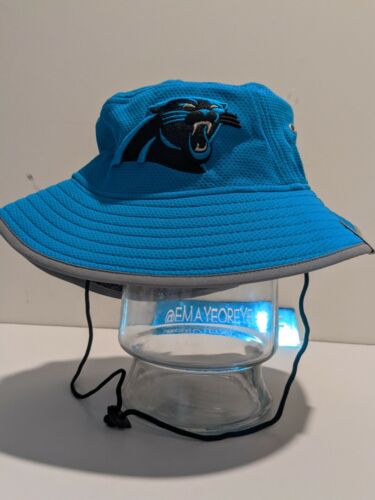 New Era NFL Carolina Panthers Players 3M Training Bucket Hat Cap blue M/L