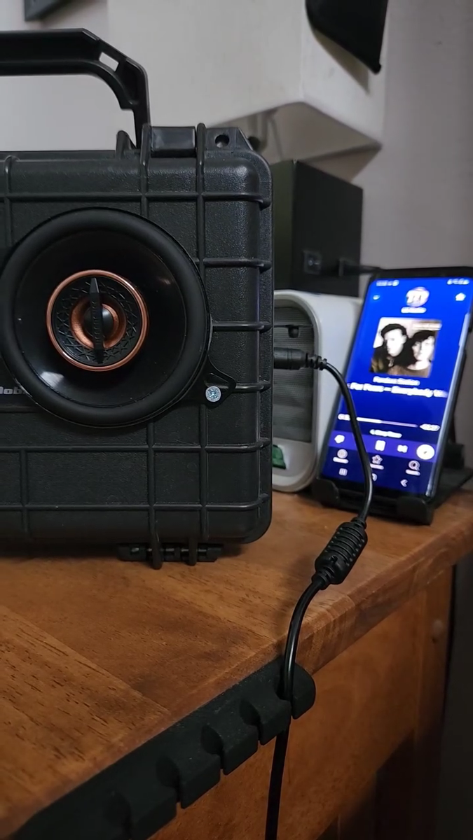 Portable Bluetooth Speaker Boombox Waterproof Pelican Apache Case