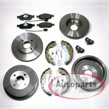 Für Fiat 500C - Bremsscheiben Set vorne Bremstrommel Bremsbacken Satz Zubehör hi