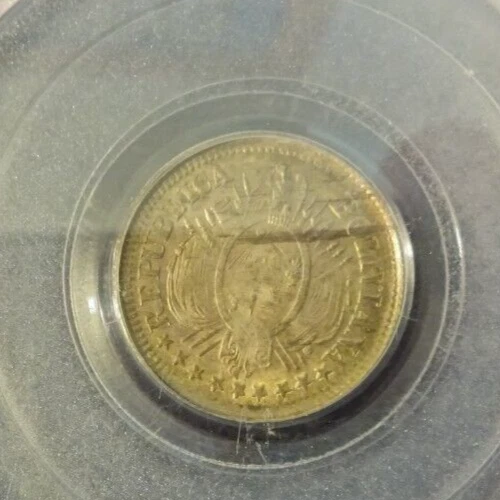 BOLIVIA 10 centavos 1891 CB - Image 2 of 4